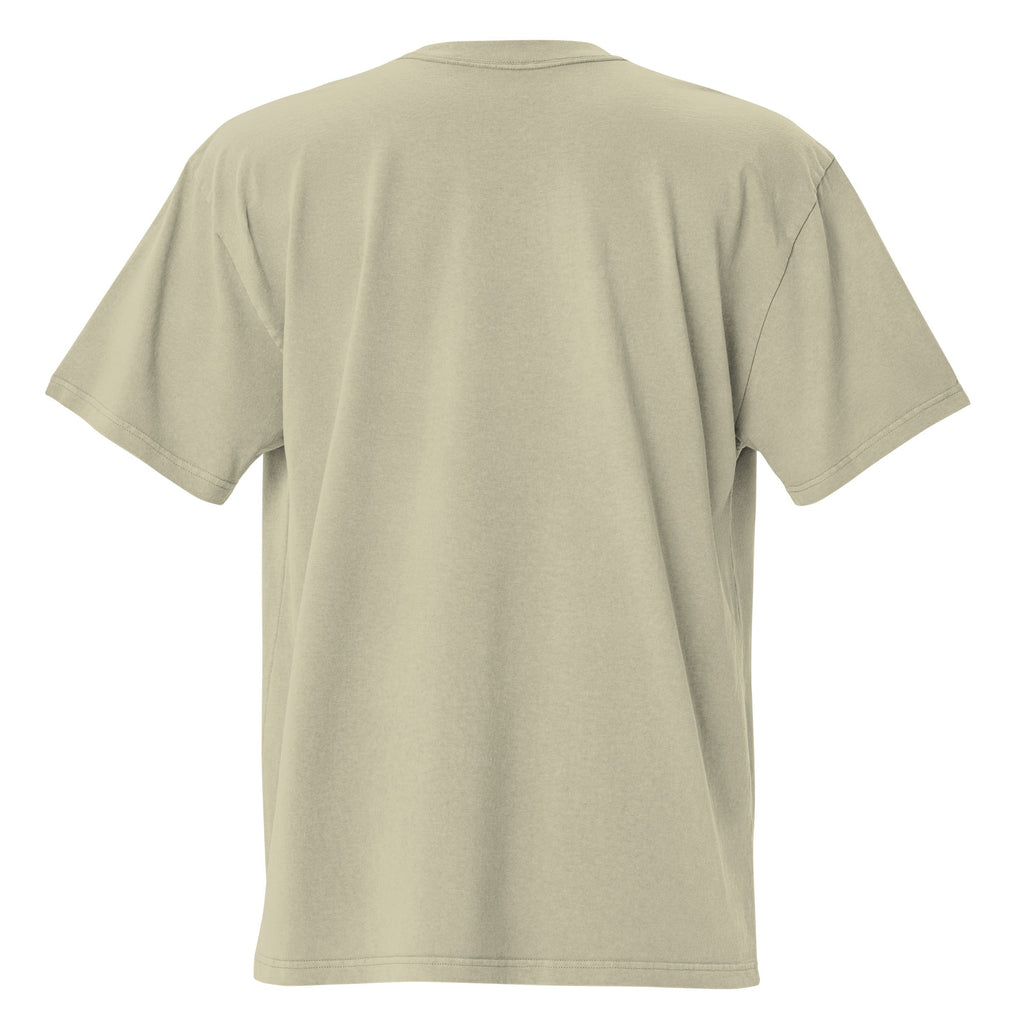 Golden Carded Cotton Oversized Faded T-Shirt