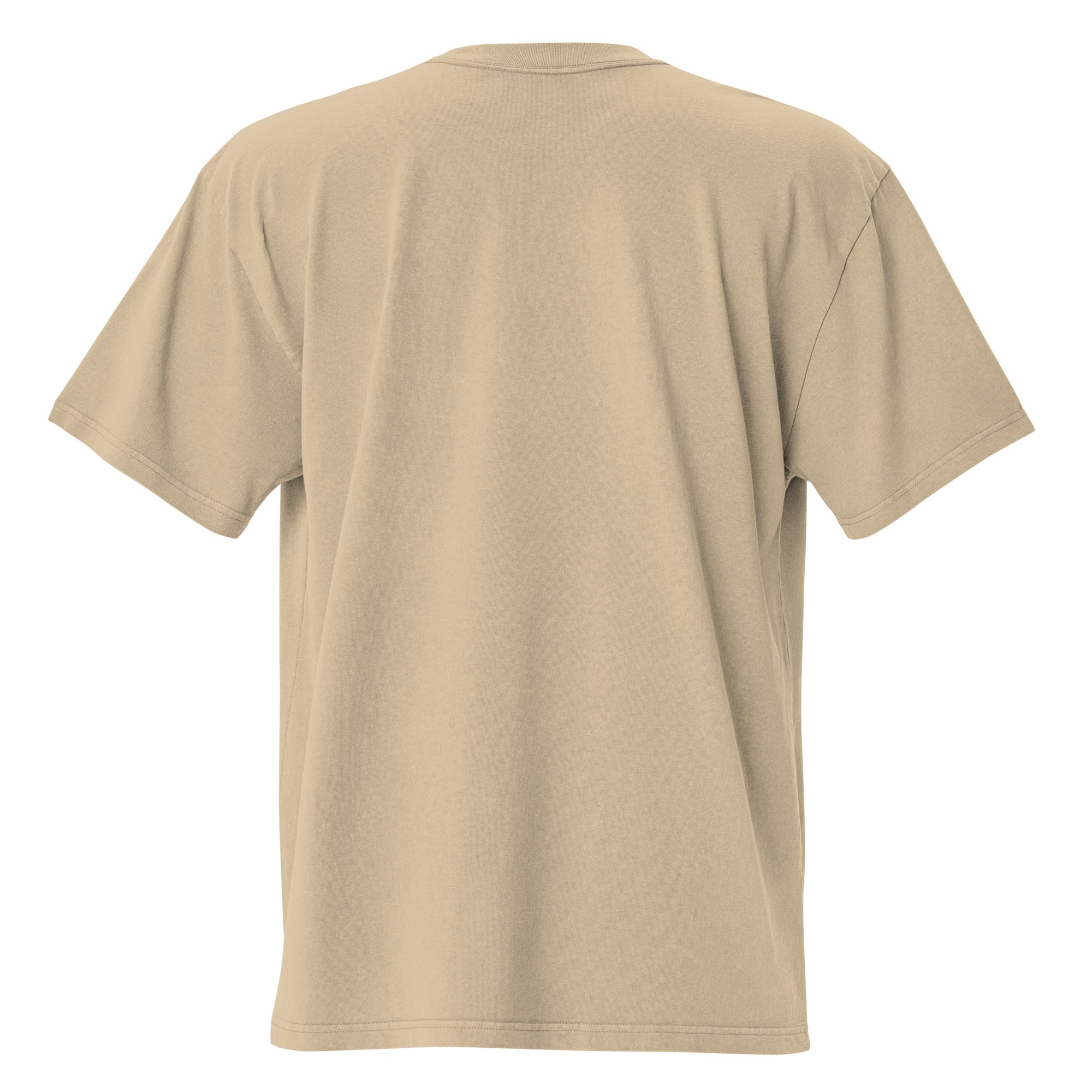 Golden Carded Cotton Oversized Faded T-Shirt
